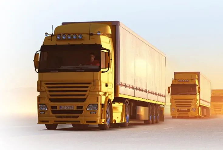 Road transport container trucks